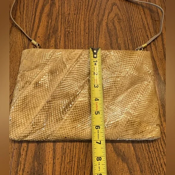 Jasmin leather snake skin purse - Picture 8 of 10